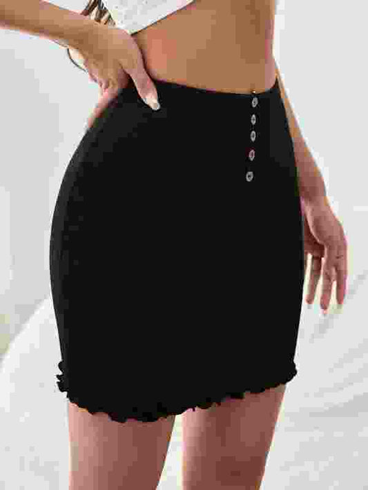 SIZE 8 black skirt                                                               #S 37