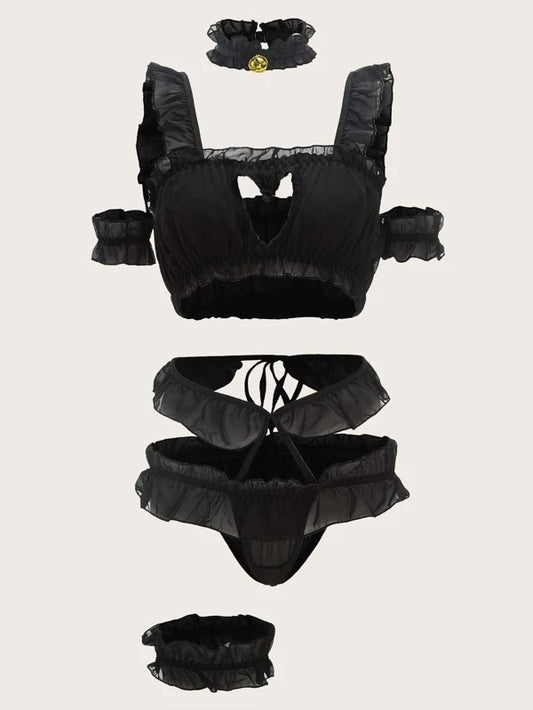 SIZE XS MULTI PIECE BLACK SET